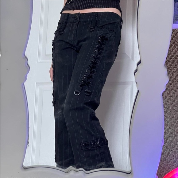 TRIPP NYC PINSTRIPE PANTS - Picture 3 of 4